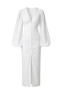 Positano Dress White Embroidery