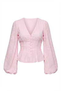 Palena Blouse Pink Embroidery