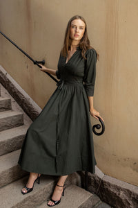 Maria Dress Moss Green