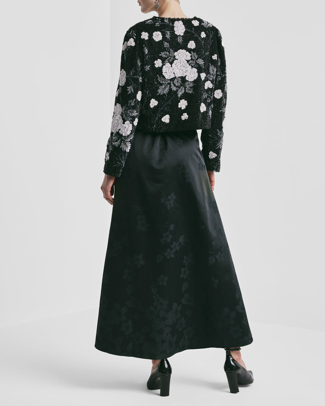 Beaded Cropped Jacket Glamour