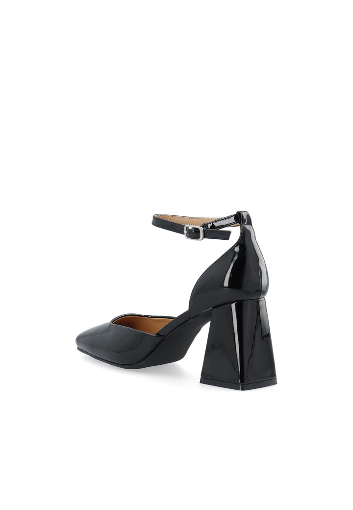 Biajoyce D'Orsay Pump Faux Leather Black Patent