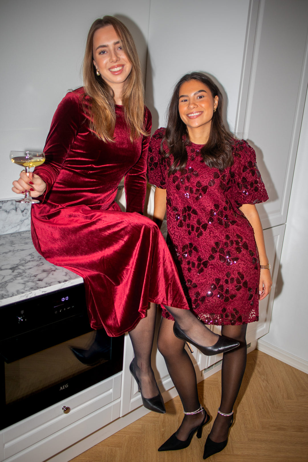 Mini Dress Bordeaux Plum