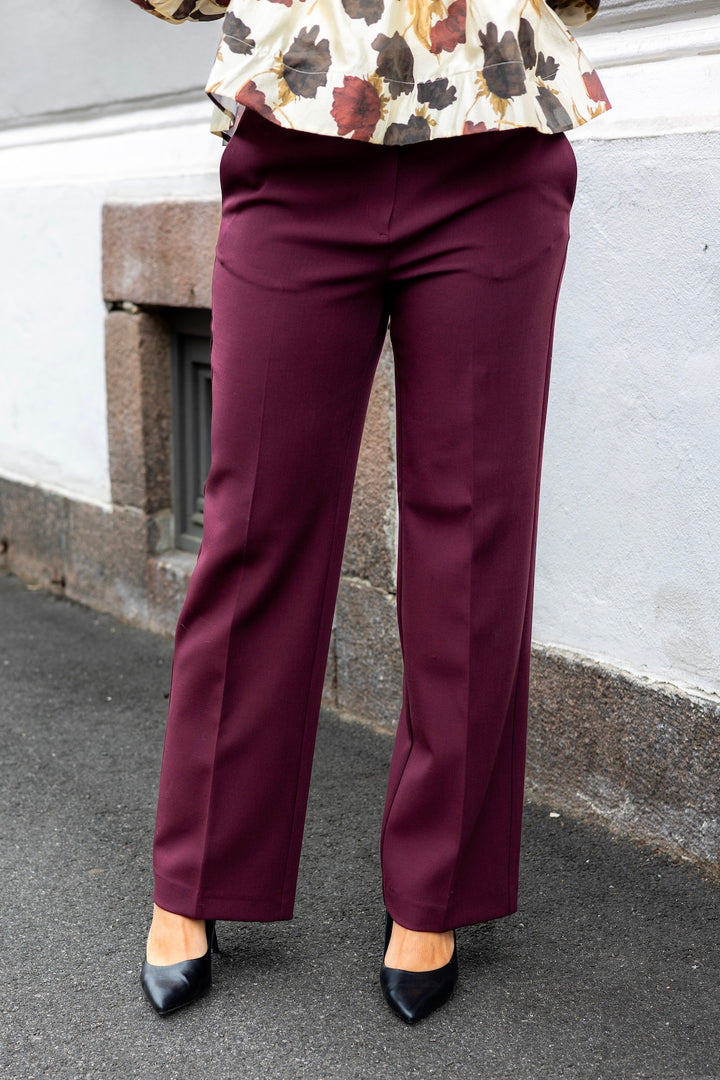 Rita Mw Wide Pant Mel Fig Melange