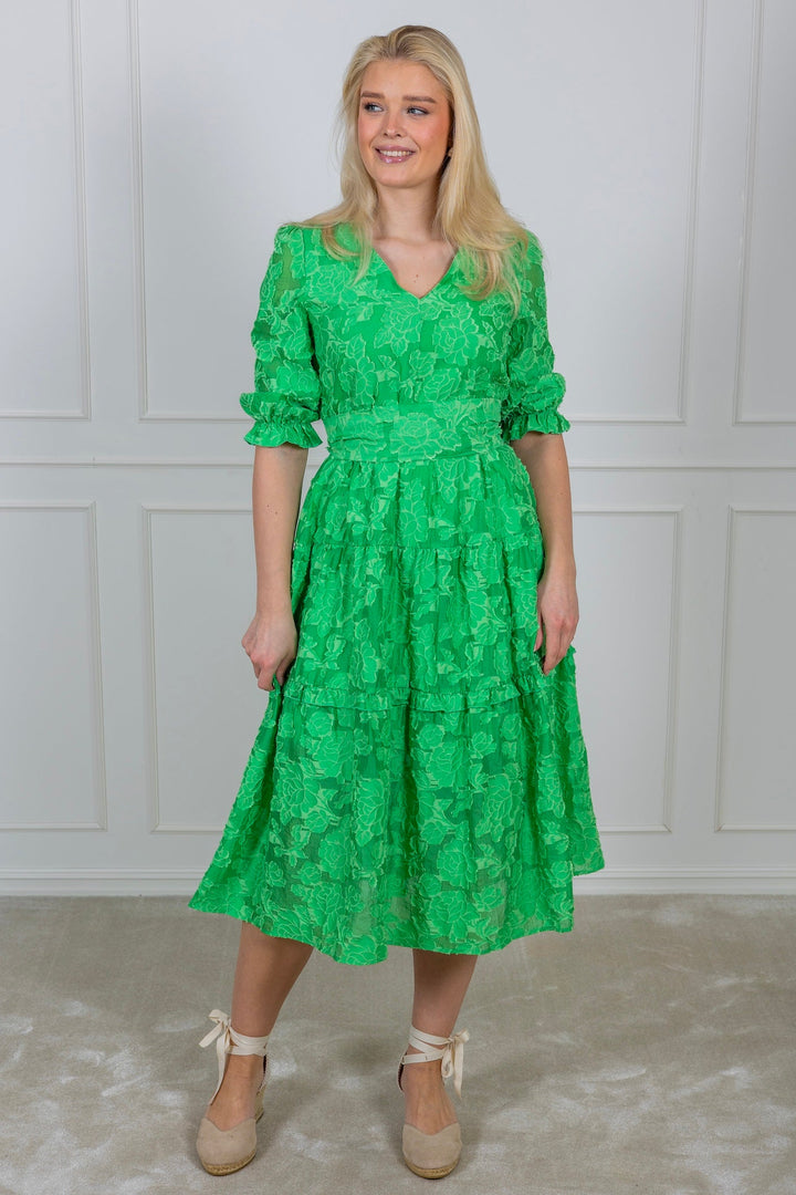 Sadie 3/4 Midi Dress B Absinthe Green
