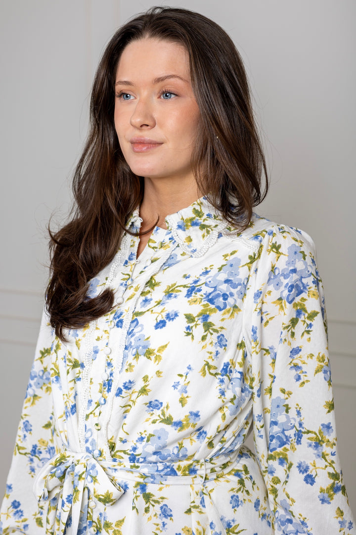 Yastilera Ls Shirt Dress Star White Sumelli