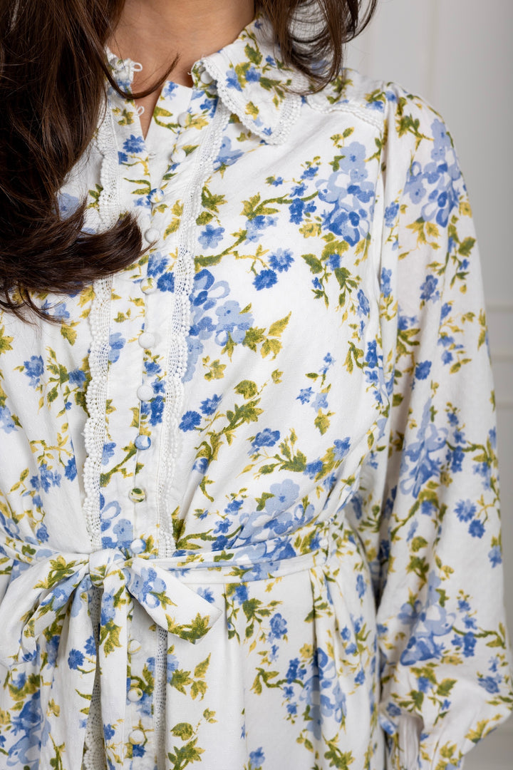 Yastilera Ls Shirt Dress Star White Sumelli