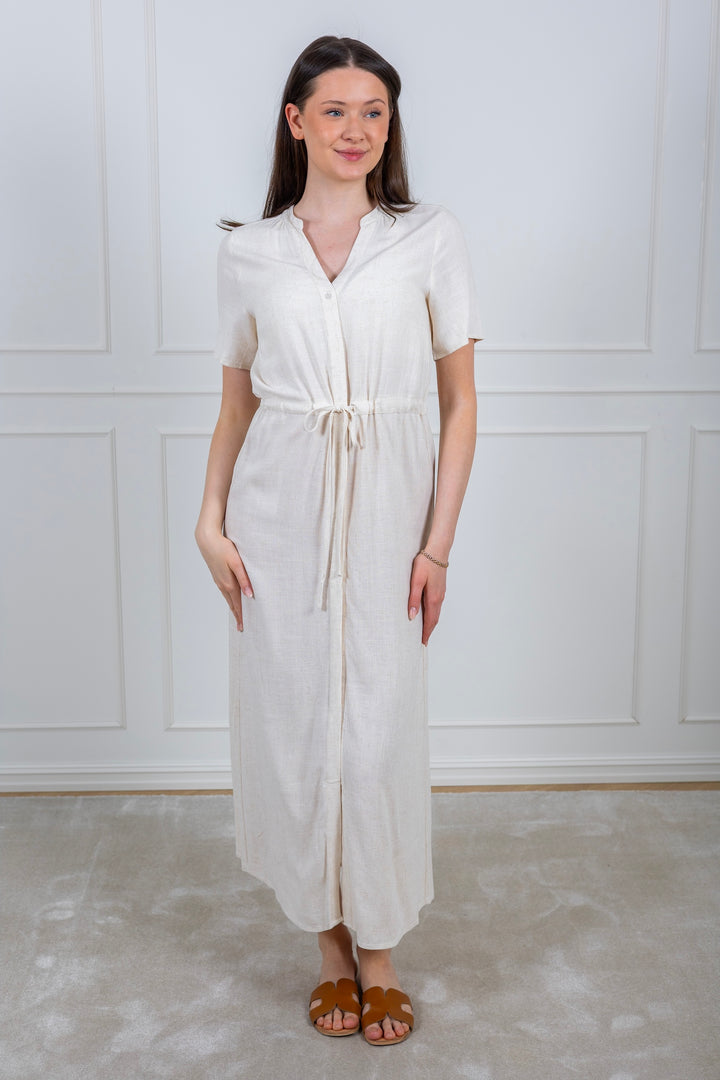 Viva-Damina Ss Ankle Sun Dress Sandshell