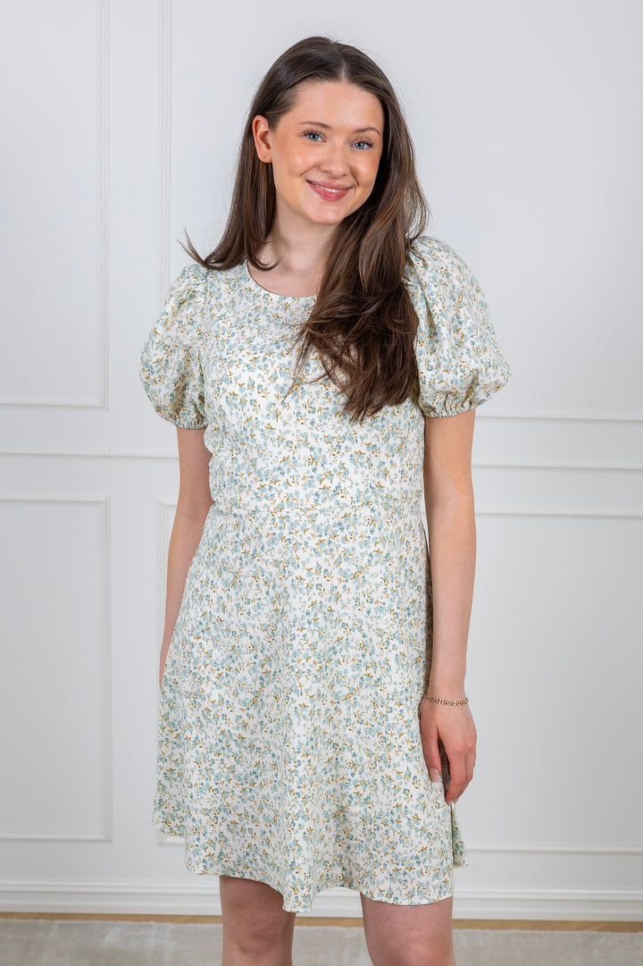 Gino Dress Pale Mint/Off White