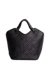 Maya Braided Tote Bag Black