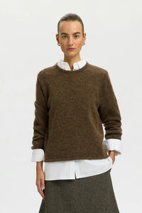 Lulu New Ls Knit O-Neck Dachshund Melange