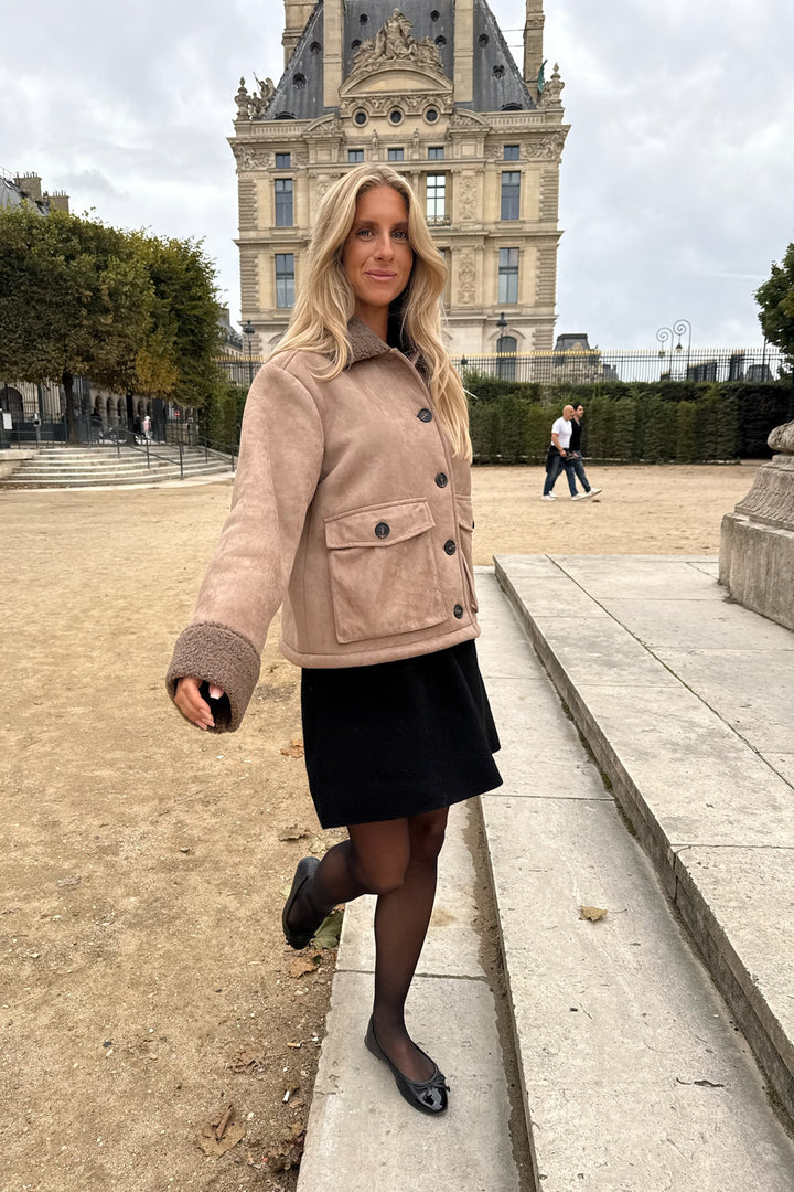 Sia Teddy Jacket Light Brown