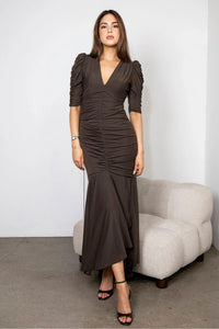 Sofia Dress Mink Mesh