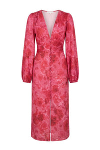 Ada Long Dress Soft Rose Print