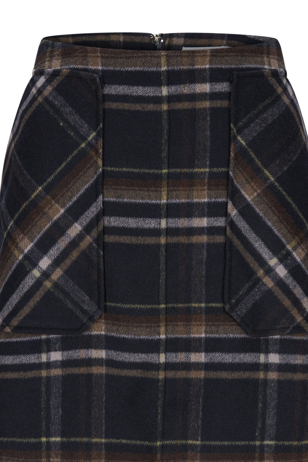 Adam Check Skirt Dk. Navy | Skjørt | Smuk - Dameklær på nett