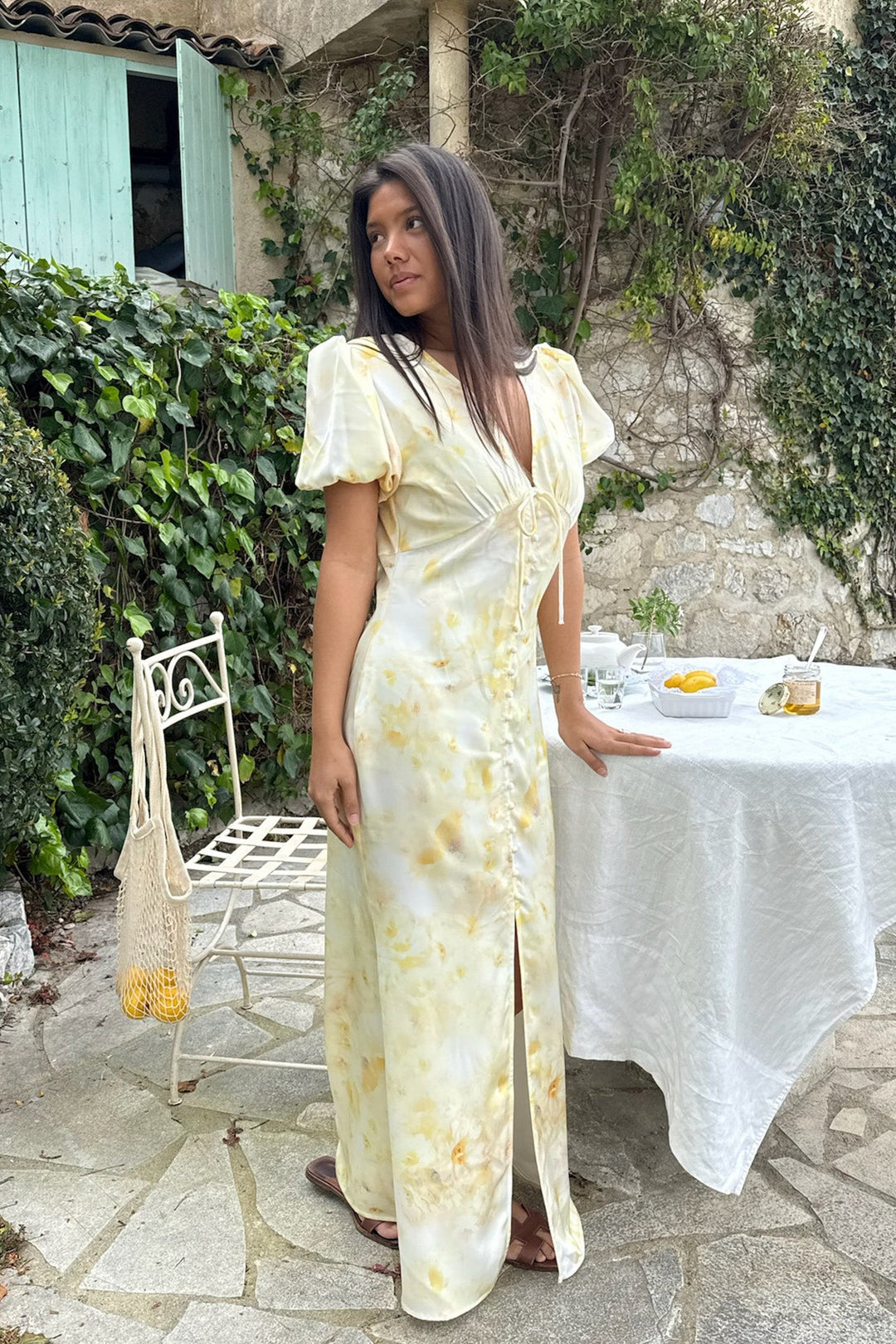 Agneta Long Dress Sunlight Blossom | Kjoler | Smuk - Dameklær på nett