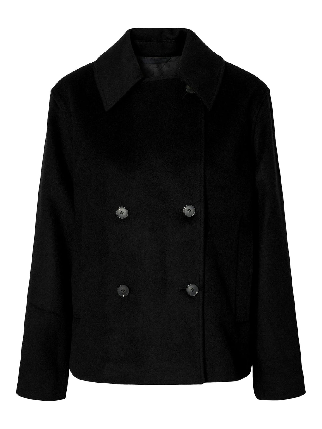Alma Wool Blend Jacket Black | Yttertøy | Smuk - Dameklær på nett