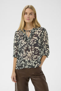 Alvia Blouse After Midnight Art Flower