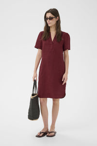 Aminase Dress Burnt Russet
