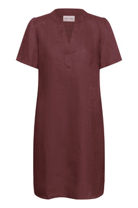 Aminase Dress Burnt Russet
