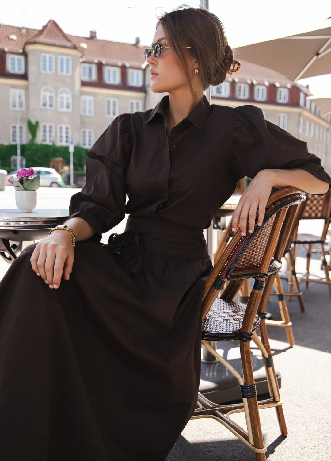 Amy Shirt Chocolate | Skjorter og bluser | Smuk - Dameklær på nett