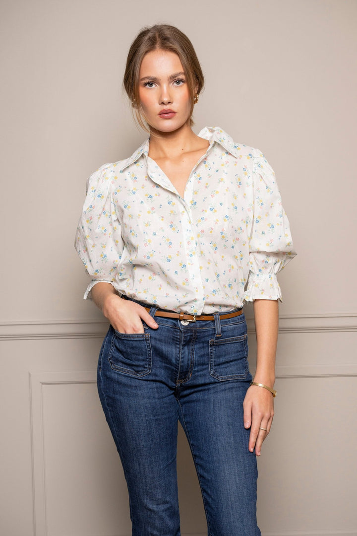 Amy Shirt Wildflowers | Skjorter og bluser | Smuk - Dameklær på nett