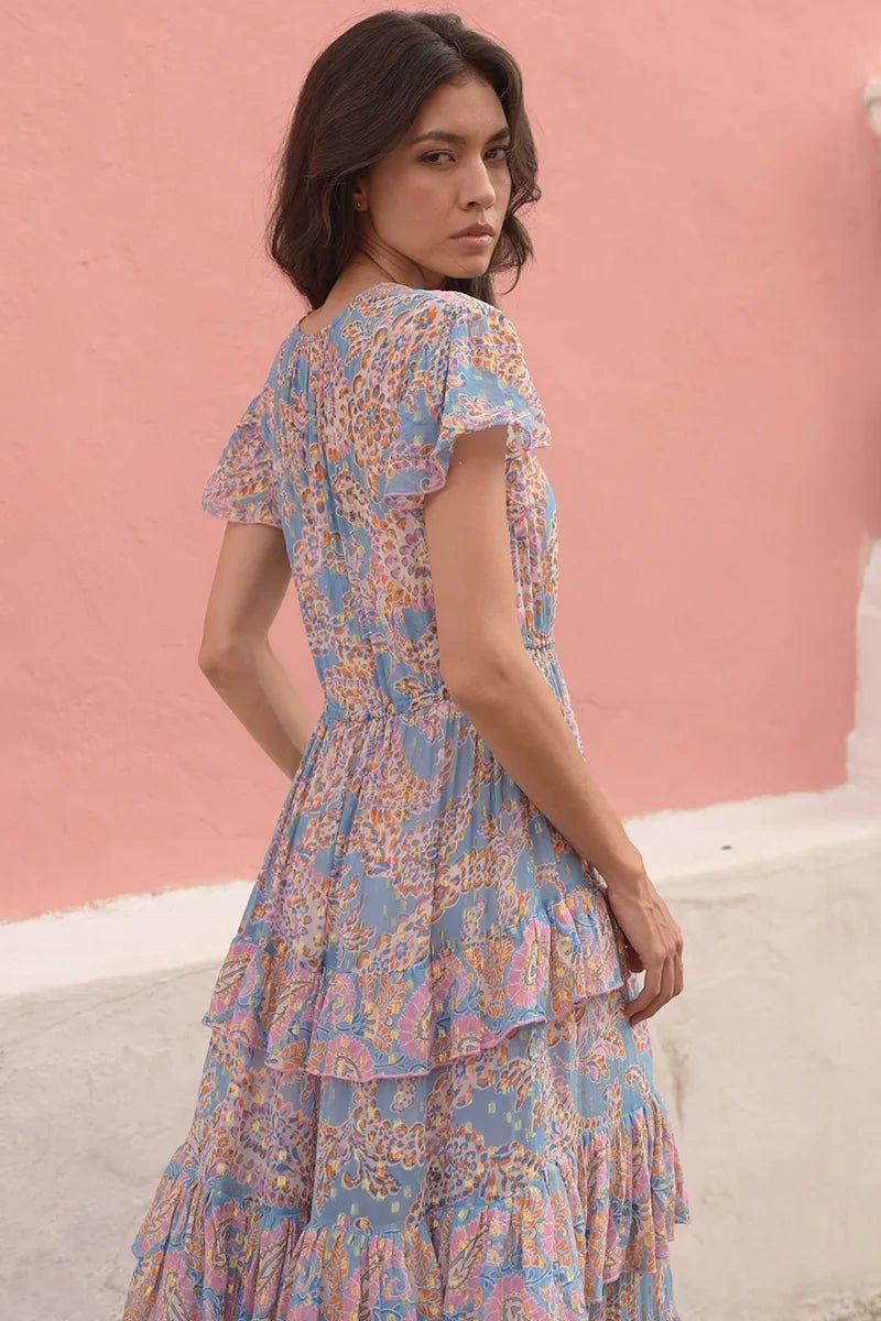 Anakarina Dress Blue | Kjoler | Smuk - Dameklær på nett