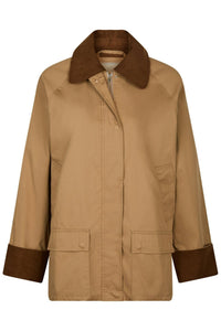 Anastacia Cord Jacket Dark Tan