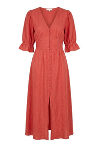 Andrea Dress Candid Apple Linen