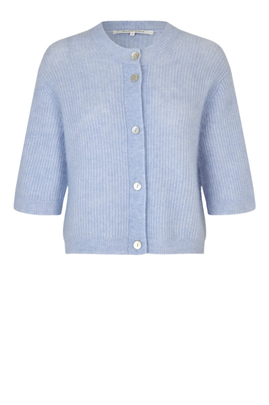 Andrea Knit Rib Cardigan Brunnera Blue | Genser | Smuk - Dameklær på nett