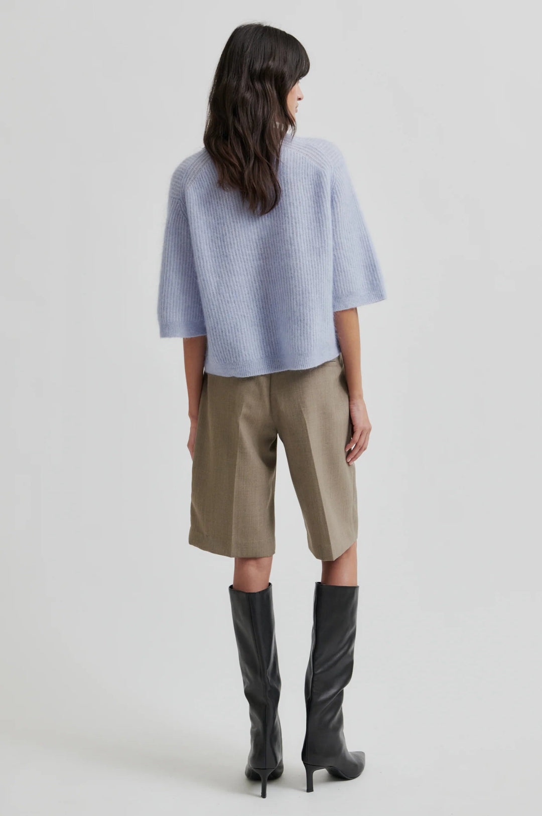 Andrea Knit Rib Cardigan Brunnera Blue | Genser | Smuk - Dameklær på nett