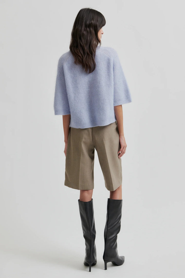 Andrea Knit Rib Cardigan Brunnera Blue | Genser | Smuk - Dameklær på nett