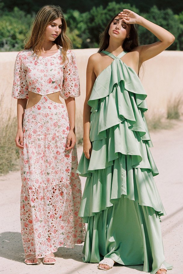 Angela Maxi Dress Pistachio | Kjoler | Smuk - Dameklær på nett