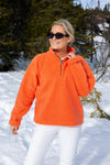 Annie Zip Sweater Orange