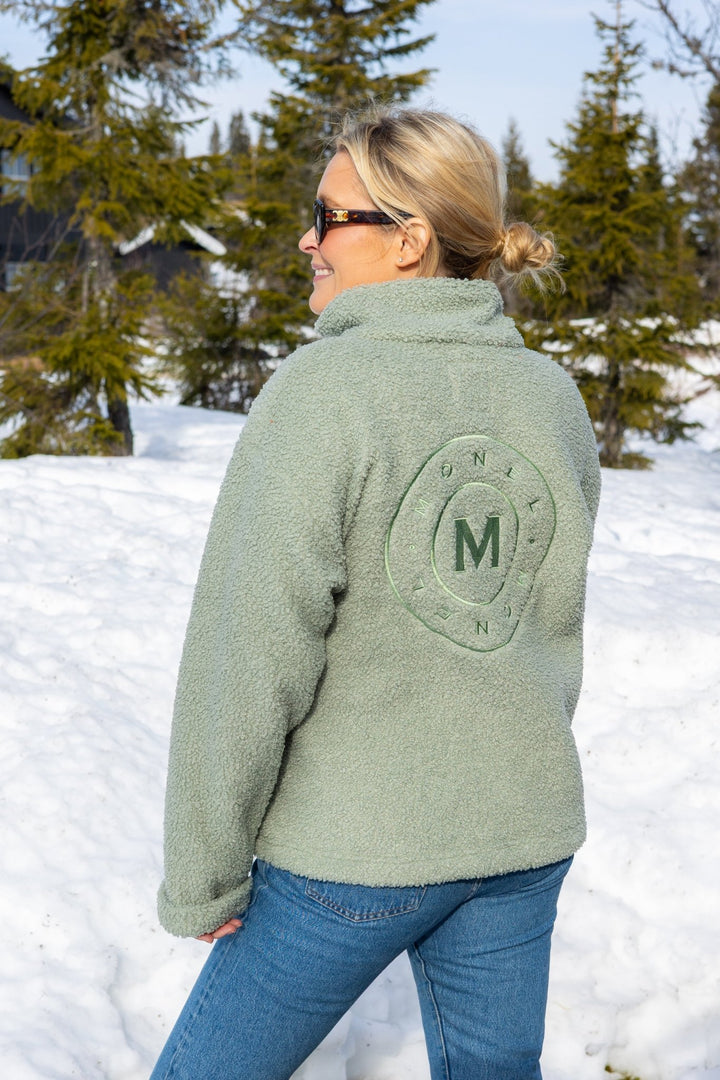 Annie Zip Sweater Sea Green | Genser | Smuk - Dameklær på nett