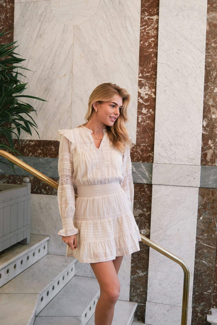 Aran S Voile Dress Ivory | Kjoler | Smuk - Dameklær på nett