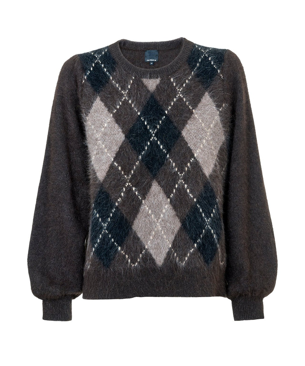 Argyle Pullover Brown | Genser | Smuk - Dameklær på nett