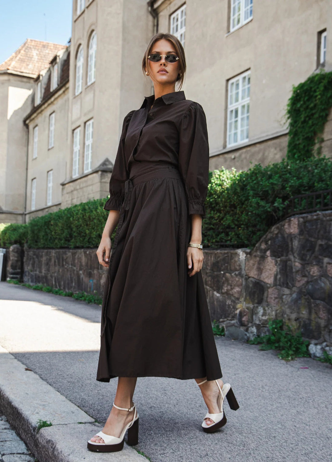 Astrid Skirt Chocolate | Skjørt | Smuk - Dameklær på nett