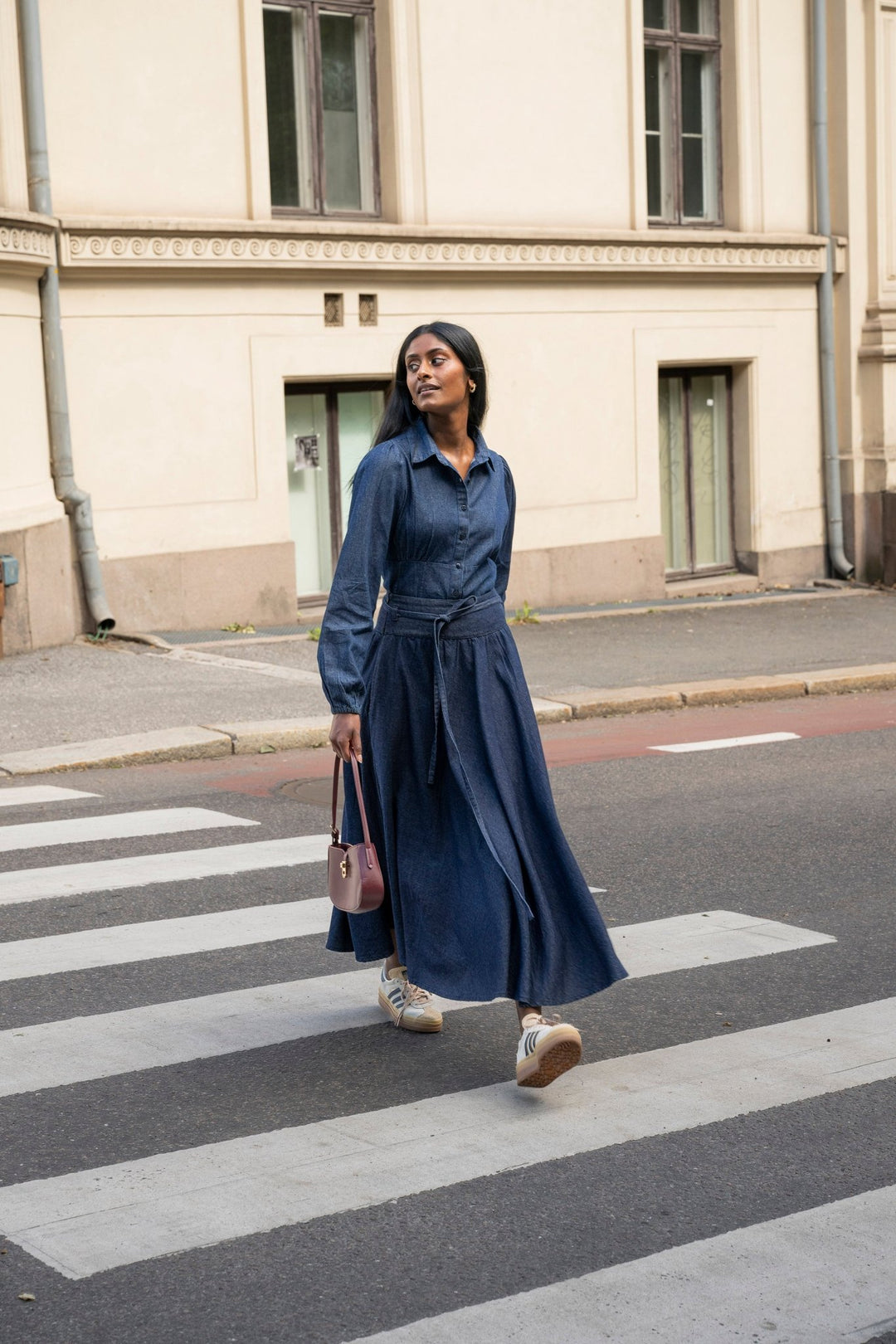 Astrid Skirt Dark Denim | Skjørt | Smuk - Dameklær på nett