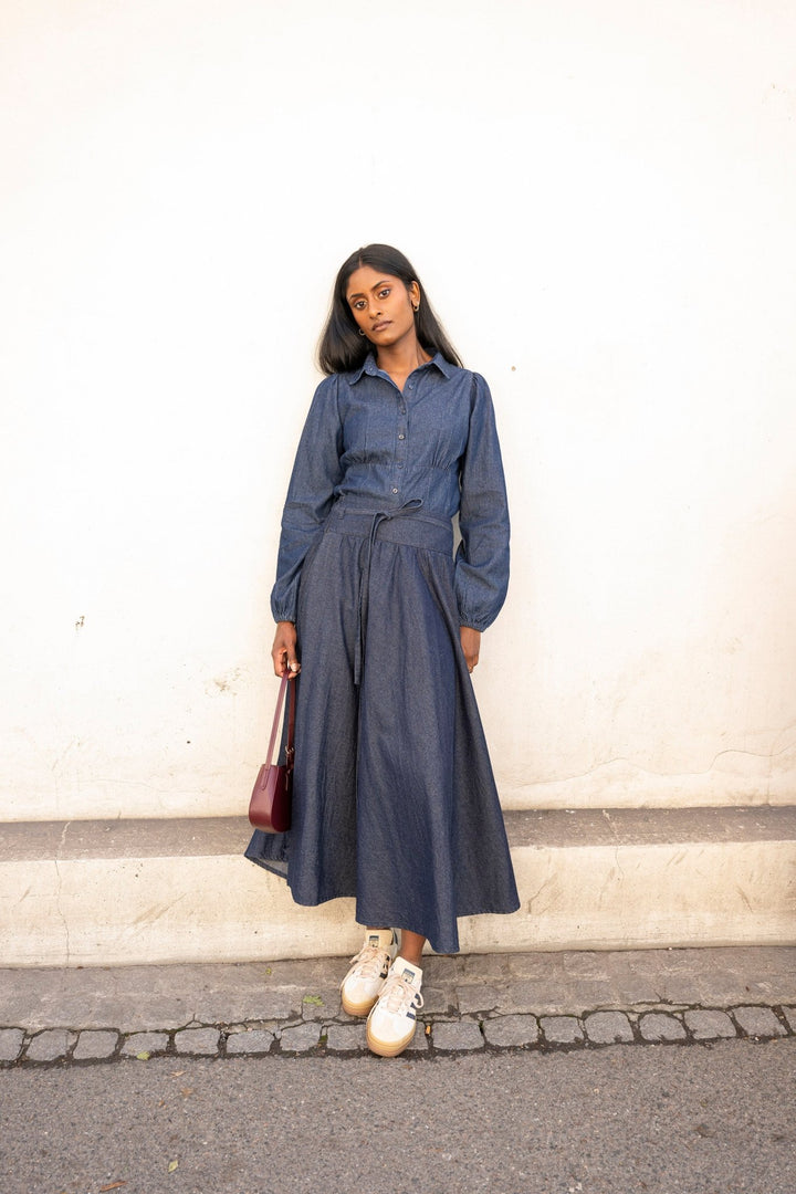 Astrid Skirt Dark Denim | Skjørt | Smuk - Dameklær på nett