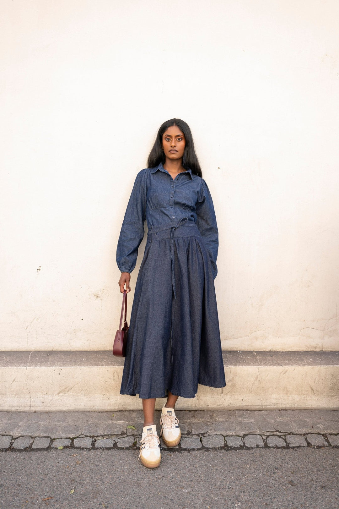 Astrid Skirt Dark Denim | Skjørt | Smuk - Dameklær på nett