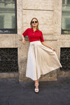 Astrid Skirt Golden Beige Poplin