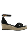 Azra Espadrille Wedge Black