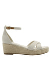 Azra Espadrille Wedge Cream