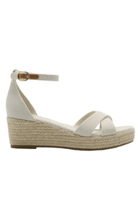 Azra Espadrille Wedge Cream