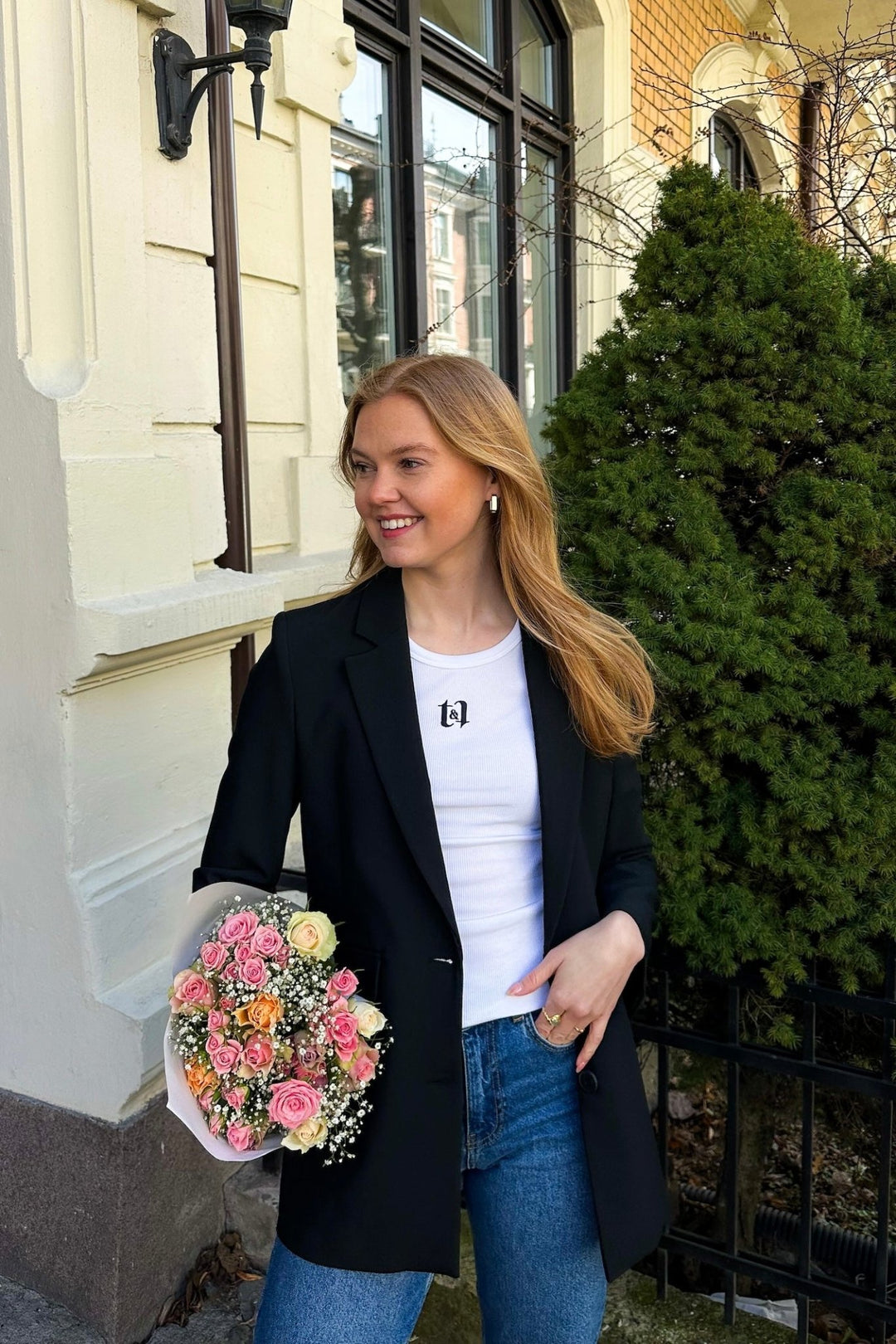 Azra Logo Tank White | Topper | Smuk - Dameklær på nett