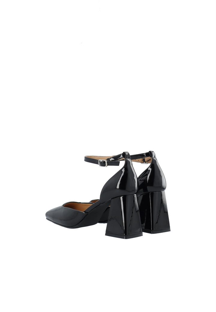 Biajoyce D'Orsay Pump Faux Leather Black Patent