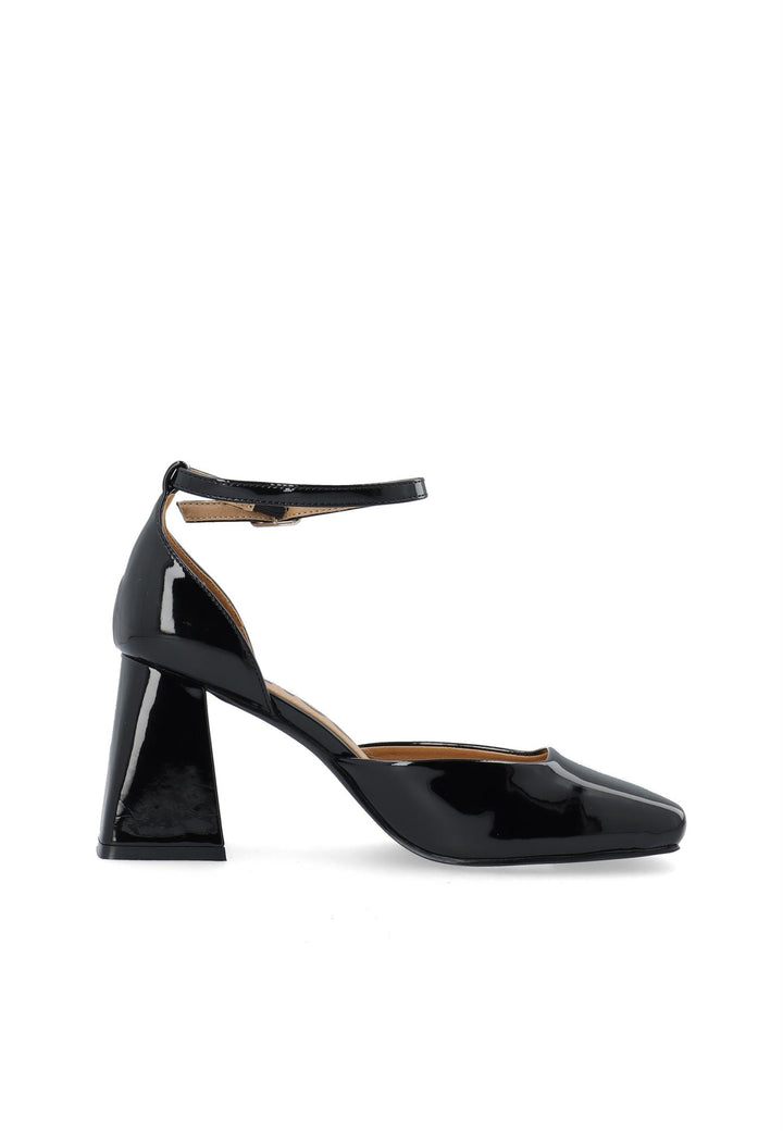 Biajoyce D'Orsay Pump Faux Leather Black Patent