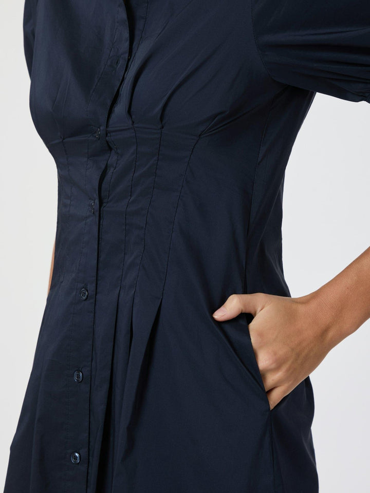 Baia Poplin Dress Navy | Kjoler | Smuk - Dameklær på nett