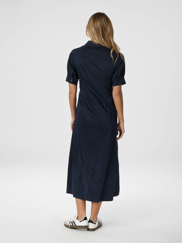 Baia Poplin Dress Navy | Kjoler | Smuk - Dameklær på nett