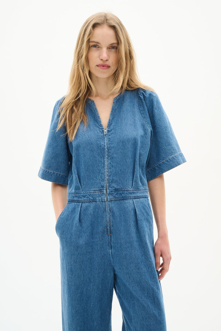 Ballariziw Jumpsuit Blue Denim | Jumpsuits | Smuk - Dameklær på nett